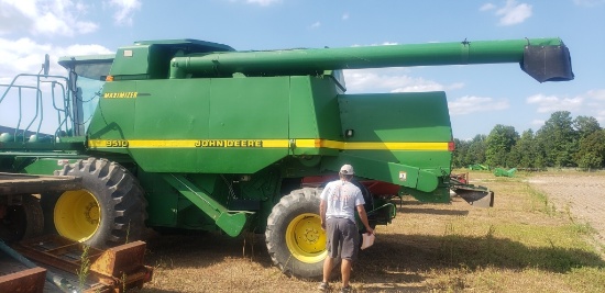 John Deere 9510 combine 4wd, yield monitor, 6112 eng. hours, 3998 sep. hours