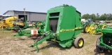 John Deere 456 round baler wide pickup, comes with bale size monitor, 4x5