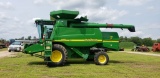 John Deere 9550 combine Bin extensions, straw chopper, 2wd, single point hookup, Iowa machine, 3800/