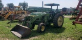 John Deere 3130 tractor 2wd, JD 148 loader with bucket, Canopy, showing 273 hours (new tach, not act