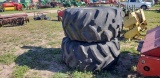 pr. 28L-26 tires and rims off JD 4400 combine