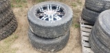 (2) Nitto 305/55R20 tires with 1 rim