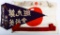 WWII JAPANESE ARMY FLAG HEADBAND AND SASH LOT OF 4
