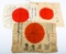WWII JAPANESE SIGNED FLAG LOT OF 3