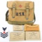 WWII US NAVY CORPSMAN FIELD MEDIC BAG WITH CONTENT