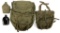 WWII US ARMY JUNGLE BACKPACK AND CANTEEN LOT OF 4
