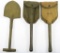 WWII US ARMY ENTRENCHING TOOLS SHOVEL LOT OF 3