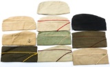 WWII US ARMY OVERSEAS HAT MIXED LOT OF 10
