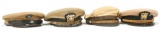 WWII US NAVY & USMC OFFICER DRESS HAT LOT OF 4