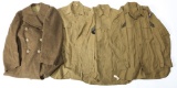 WWII US ARMY OVERCOAT SHIRT AND SWEATER LOT OF 5