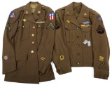 WWII US ARMY AIR FORCE DRESS UNIFORM LOT OF 2
