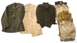 WWII US ARMY OFFICER UNIFORM & SHIRT MIXED LOT