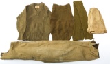 WWII US ARMY TANKER OVERALL & WOOL SWEATER LOT