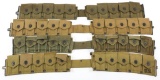 WWII US ARMY 10 POCKETS AMMO BELT LOT OF 4