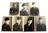 WWII GERMAN PANZER DIVISION SOLDIER PHOTO LOT OF 7