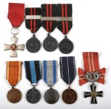 FINLAND MIXED LOT OF 9 FINNISH MILITARY MEDALS