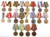 RUSSIA USSR MIXED LOT OF 20 SOVIET MEDALS