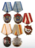 RUSSIA USSR MIXED LOT OF 5 SOVIET ORDER MEDALS