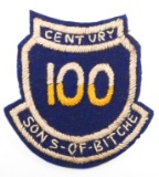 WWII US 100th INFANTRY SONS OF BITCHE PATCH
