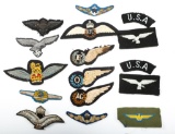 WWII WORLD PILOT WINGS PATCH MIXED LOT OF 14