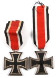 WWII GERMAN IRON CROSS 2nd CLASS MEDAL LOT OF 2