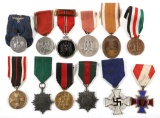 WWII GERMAN MILITARY MEDAL LOT OF 12
