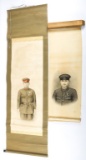 WWII JAPANESE ARMY NCOs DEATH SCROLL LOT OF 2
