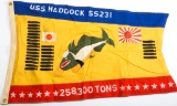 WWII USN USS HADDOCK SS231 SUBMARINE BATTLE FLAG