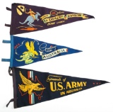 WWII US ARMY IN AUSTRALIA SOUVENIR PENNANT LOT