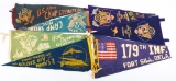 WWII US ARMED FORCES WAR SOUVENIR FLAG PENNANT LOT