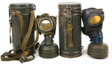 WWII GERMAN ARMY M38-45 GAS MASK LOT OF 2