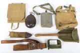 WWII WORLD MILITARY FIELD GEAR MIXED LOT OF 8