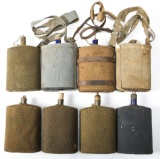 WWII BRITISH ARMY CANTEEN LOT OF 8