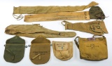 WWII US ARMY RIFLE POUCH & BAG MIXED LOT OF 10