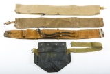 WWII US NAVY & US ARMY LIFE PRESERVER BELT & POUCH