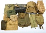 WWII US ARMY BACKPACK POUCH & FIELD BAG MIXED LOT