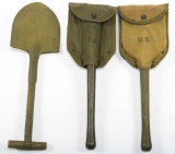 WWII US ARMY ENTRENCHING TOOLS SHOVEL LOT OF 3