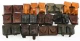 WWII WORLD MILITARY LEATHER AMMO POUCH LOT OF 14