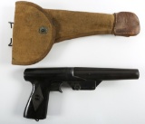 WWII US NAVY MARK 5 FLARE GUN & CANVAS HOLSTER