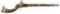 INDIAN JEZAIL 62 CAL FLINTLOCK MUSKET W/ MOP INLAY