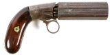 PERCUSSION PEPPERBOX REVOLVER .32 CAL