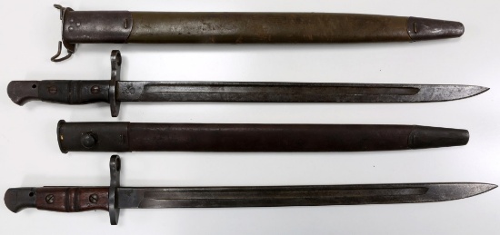 WWI US ARMY M1917 REMINGTON LONG BAYONET LOT OF 2