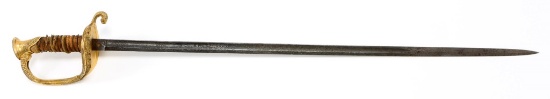 M1852 US NAVAL OFFICER SWORD CIRCA 1900