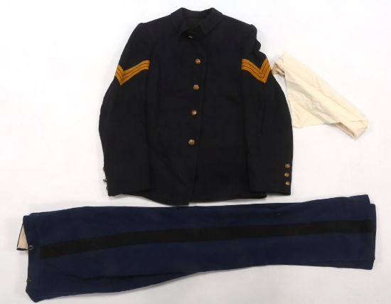 INDIAN WARS US CAVALRY M1884 NCO UNIFORM GROUPING