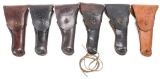WWI & WWII COLT .45 REVOLVER LEATHER HOLSTER LOT