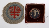 WWI AEF 82nd & ADVANCE SECTOR FRENCH MADE PATCH