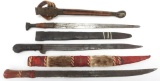 AFRICAN ETHNOGRAPHIC SHORT SWORD LOT OF 3