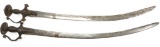 19th CENTURY INDIAN TULWAR SWORD LOT OF 2