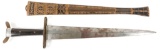 INDIAN SHORT SWORD WITH SCABBARD