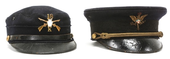 SPAN-AM WAR US ARMY ENLISTED & OFFICER HATS LOT